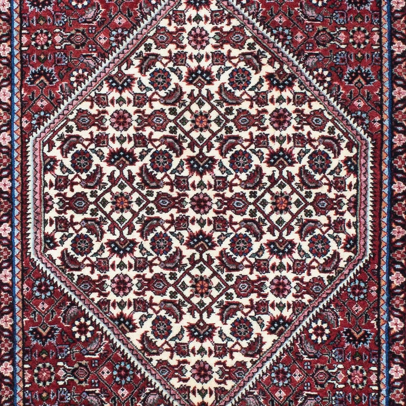 Alfombra de pasillo Alfombra persa - Bidjar - 213 x 76 cm - beige