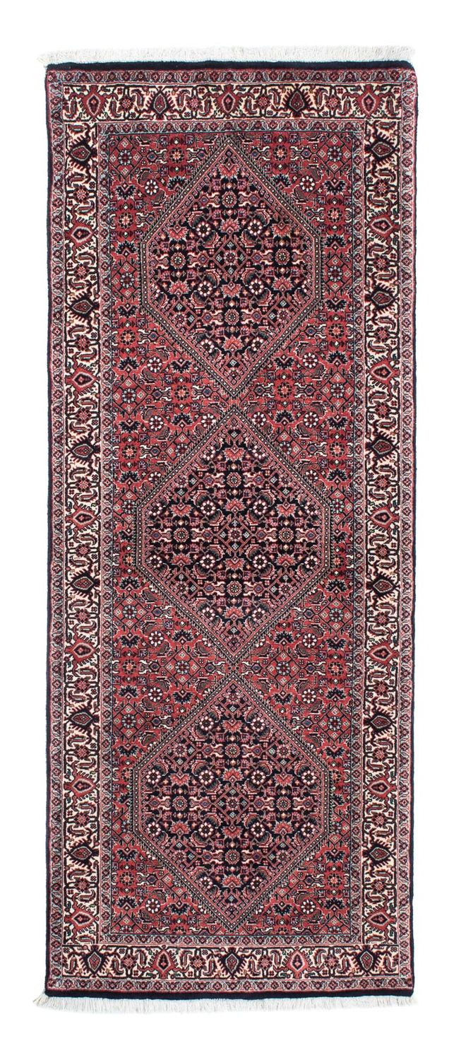 Alfombra de pasillo Alfombra persa - Bidjar - 196 x 72 cm - azul oscuro