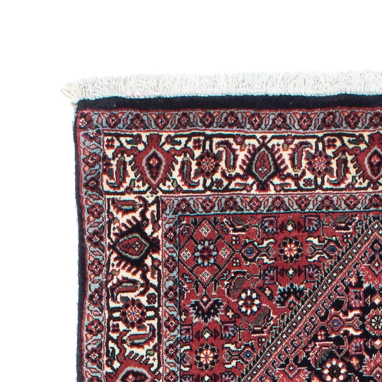 Alfombra de pasillo Alfombra persa - Bidjar - 196 x 72 cm - azul oscuro