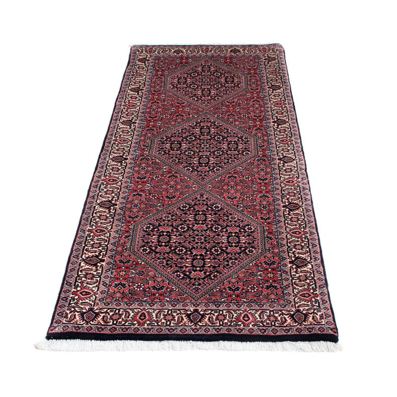 Alfombra de pasillo Alfombra persa - Bidjar - 196 x 72 cm - azul oscuro