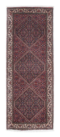 Alfombra de pasillo Alfombra persa - Bidjar - 208 x 74 cm - azul oscuro