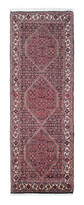 Alfombra de pasillo Alfombra persa - Bidjar - 208 x 73 cm - azul oscuro