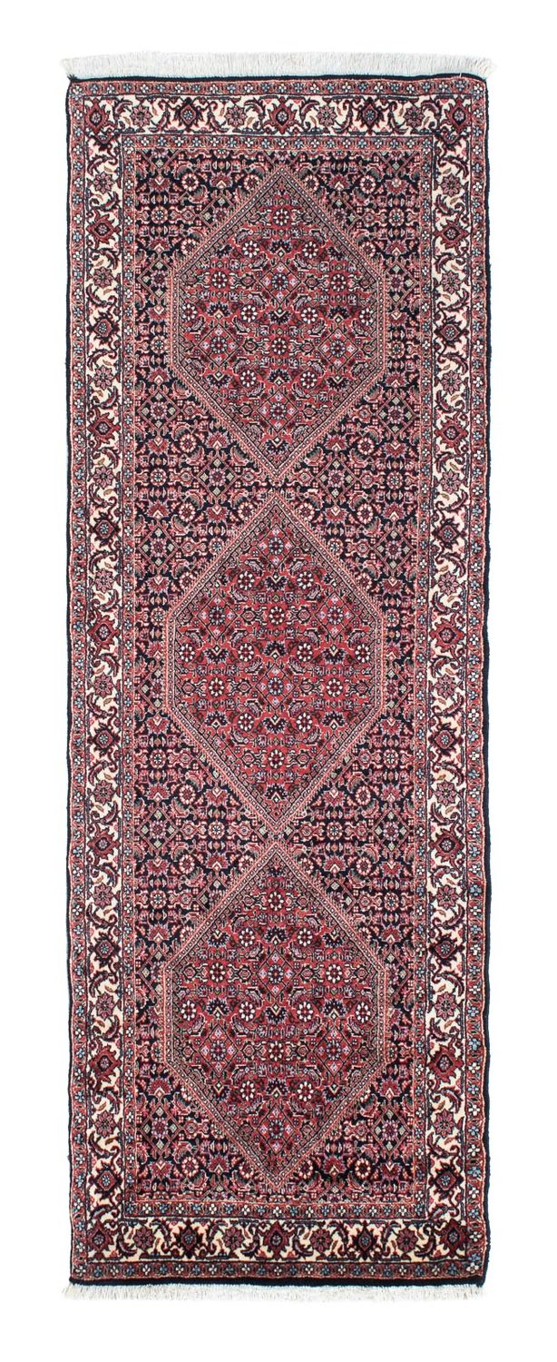 Alfombra de pasillo Alfombra persa - Bidjar - 208 x 73 cm - azul oscuro