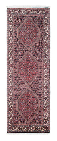 Alfombra de pasillo Alfombra persa - Bidjar - 208 x 73 cm - azul oscuro