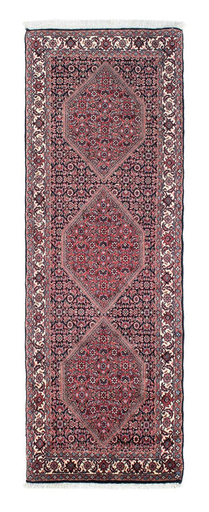 Alfombra de pasillo Alfombra persa - Bidjar - 208 x 73 cm - azul oscuro