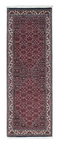 Alfombra de pasillo Alfombra persa - Bidjar - 205 x 73 cm - azul oscuro