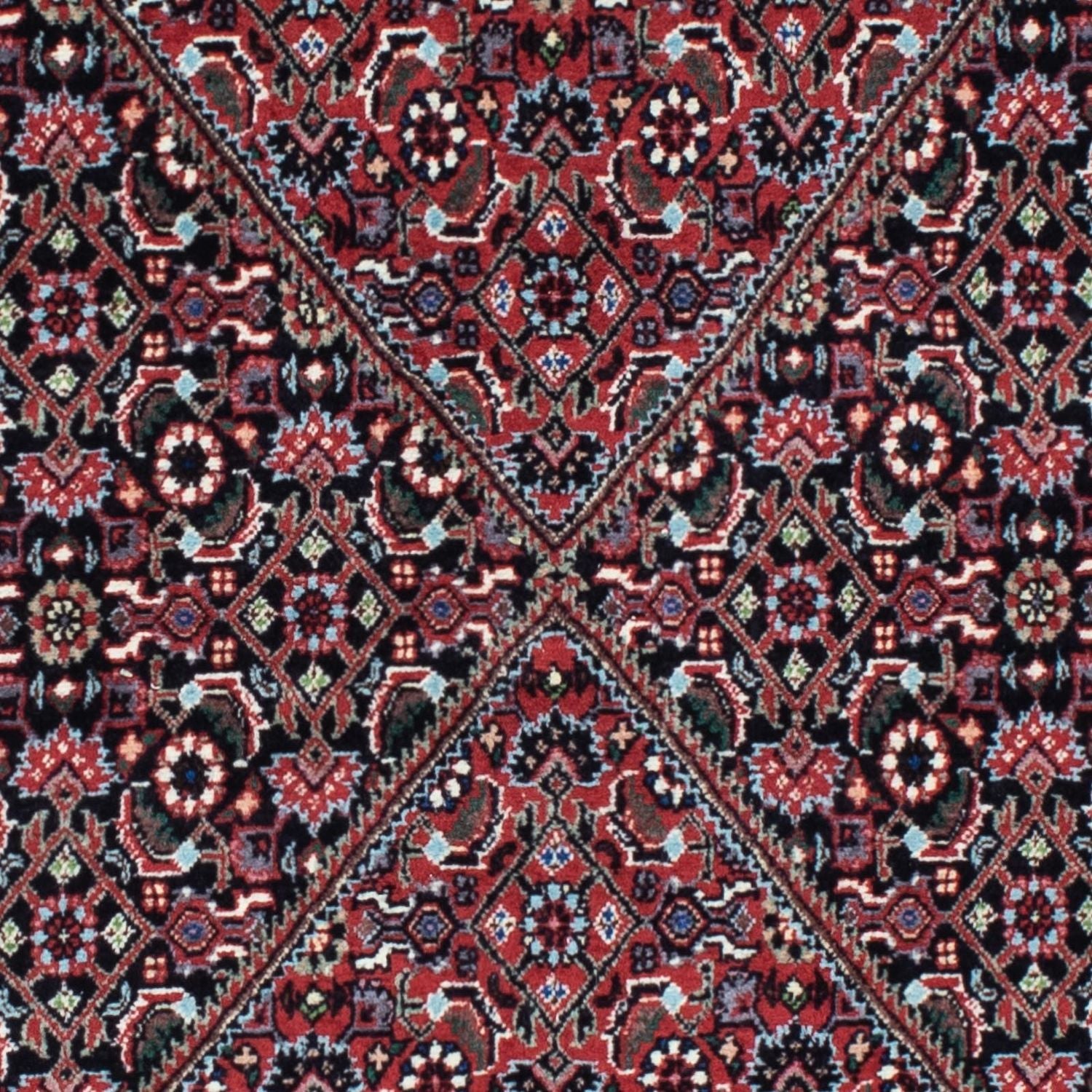 Alfombra de pasillo Alfombra persa - Bidjar - 205 x 73 cm - azul oscuro