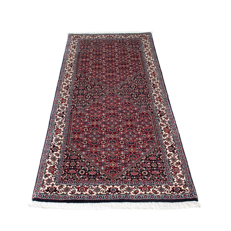 Alfombra de pasillo Alfombra persa - Bidjar - 205 x 73 cm - azul oscuro