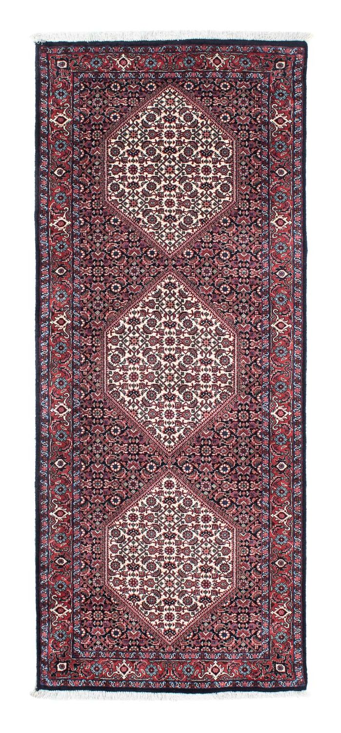 Alfombra de pasillo Alfombra persa - Bidjar - 190 x 74 cm - azul oscuro