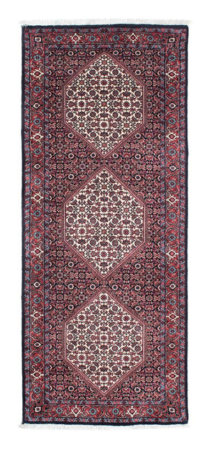 Alfombra de pasillo Alfombra persa - Bidjar - 190 x 74 cm - azul oscuro