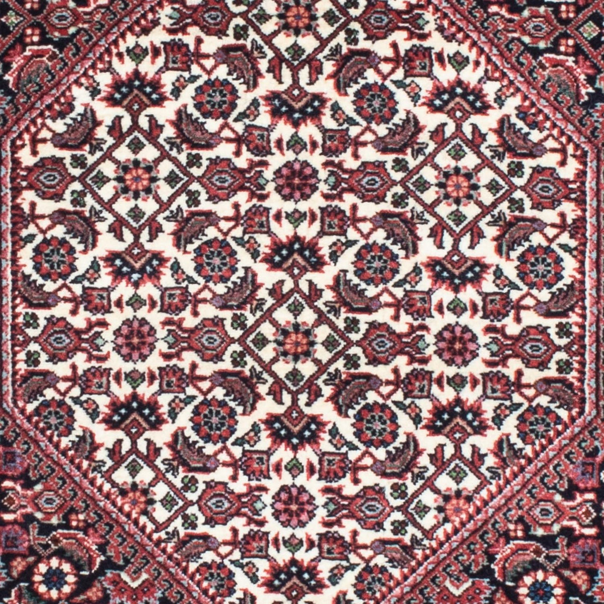 Alfombra de pasillo Alfombra persa - Bidjar - 190 x 74 cm - azul oscuro