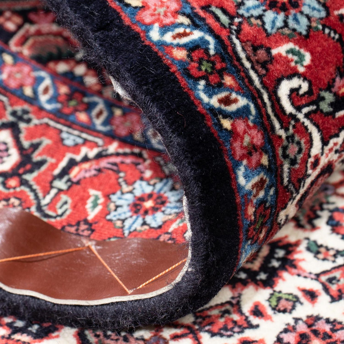 Alfombra de pasillo Alfombra persa - Bidjar - 190 x 74 cm - azul oscuro