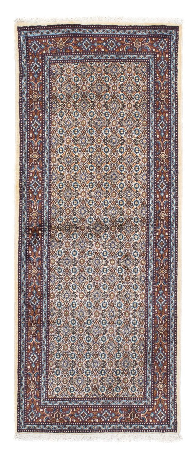 Alfombra de pasillo Alfombra persa - Clásica - 195 x 80 cm - beige