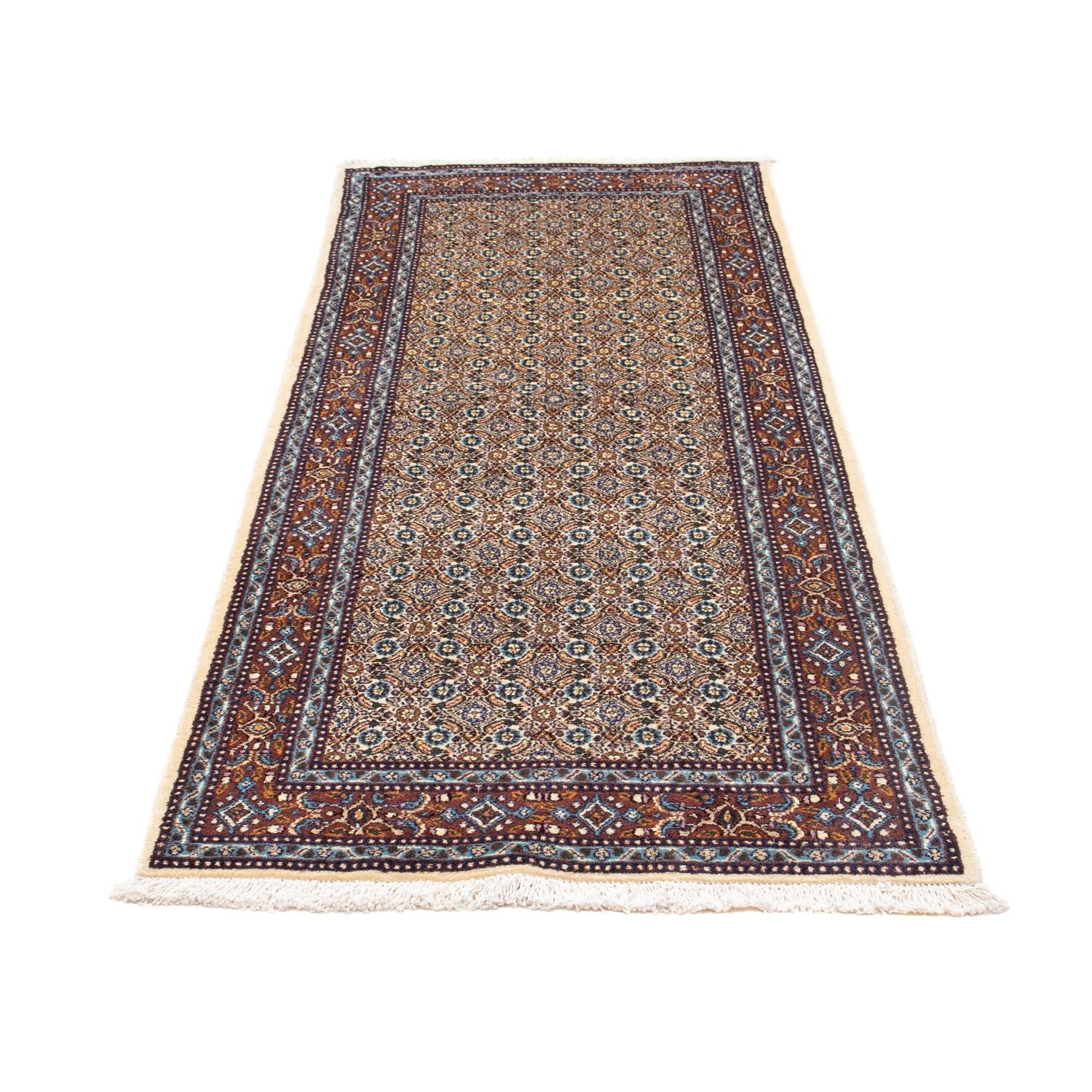 Alfombra de pasillo Alfombra persa - Clásica - 195 x 80 cm - beige