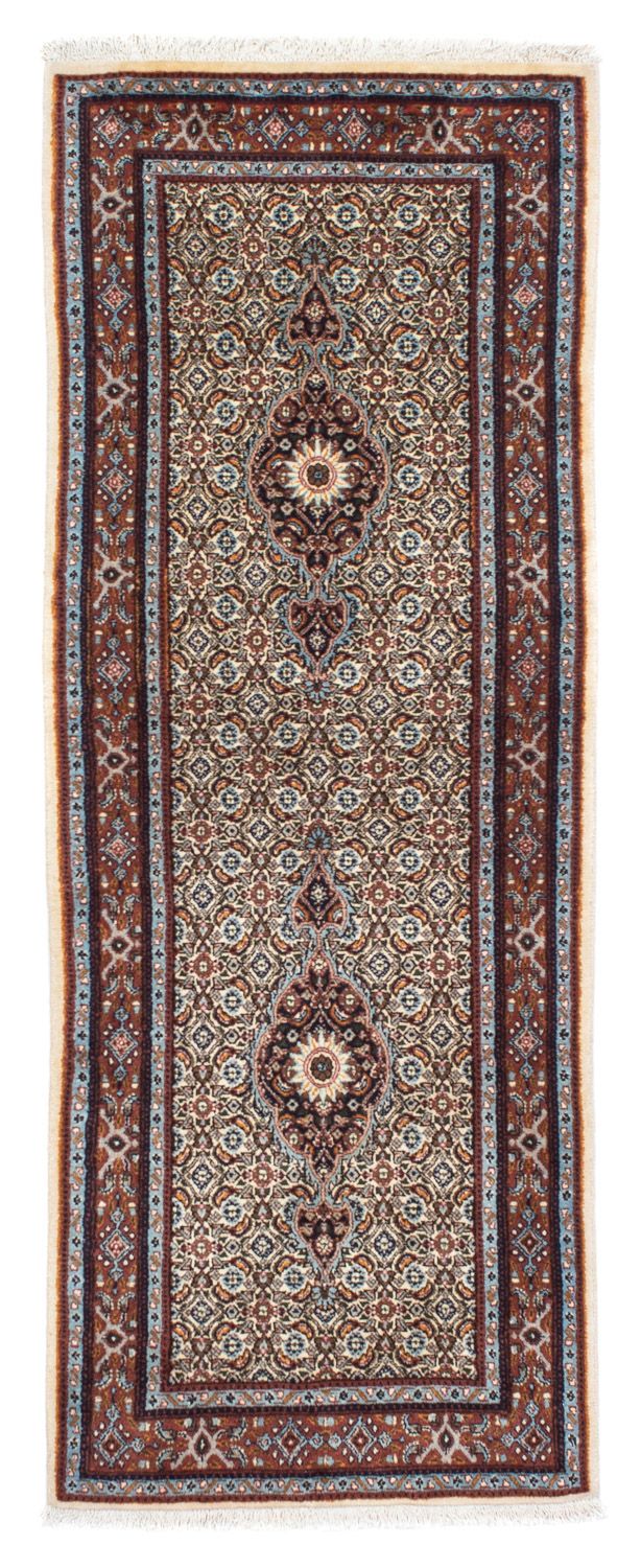 Alfombra de pasillo Alfombra persa - Clásica - 195 x 74 cm - beige