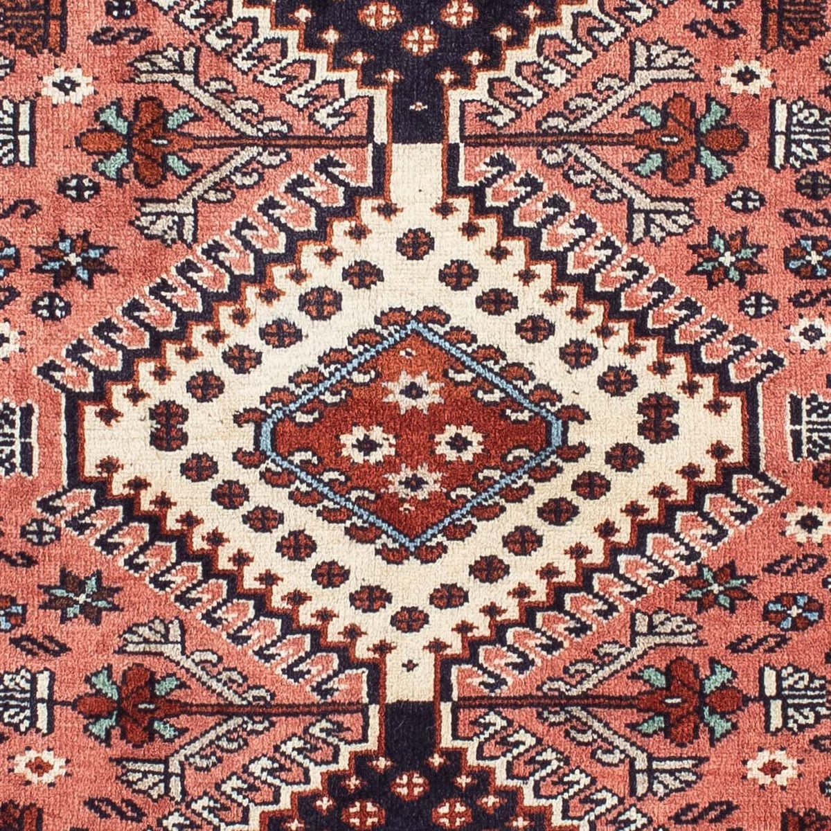 Alfombra de pasillo Alfombra persa - Clásica - 198 x 79 cm - rojo claro