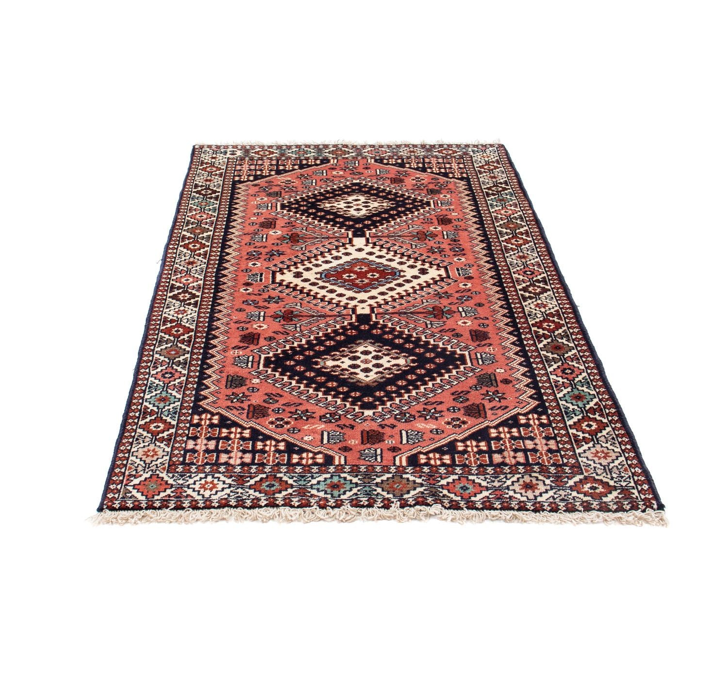 Alfombra de pasillo Alfombra persa - Clásica - 198 x 79 cm - rojo claro