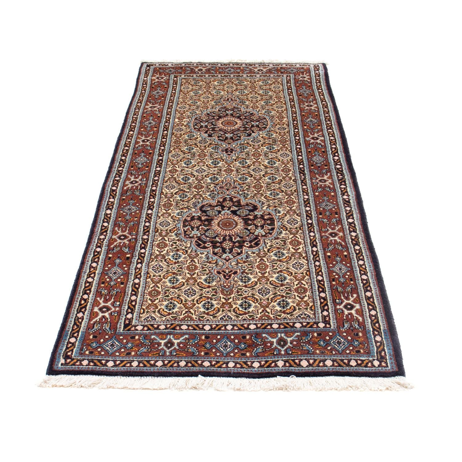 Alfombra de pasillo Alfombra persa - Clásica - 190 x 77 cm - beige