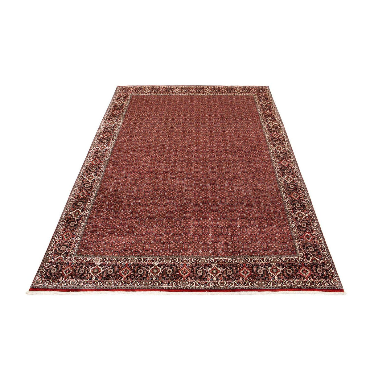 Alfombra persa - Bidjar - 403 x 298 cm - rojo oscuro