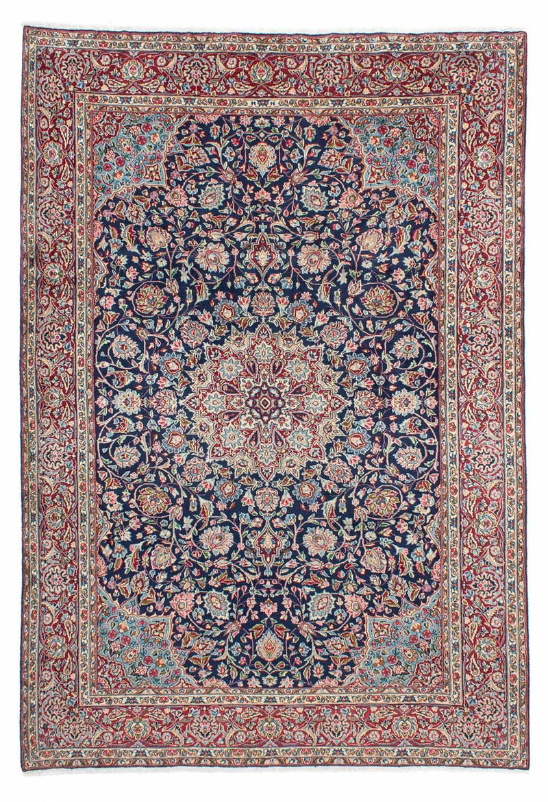 Alfombra persa - Real - 293 x 203 cm - azul oscuro