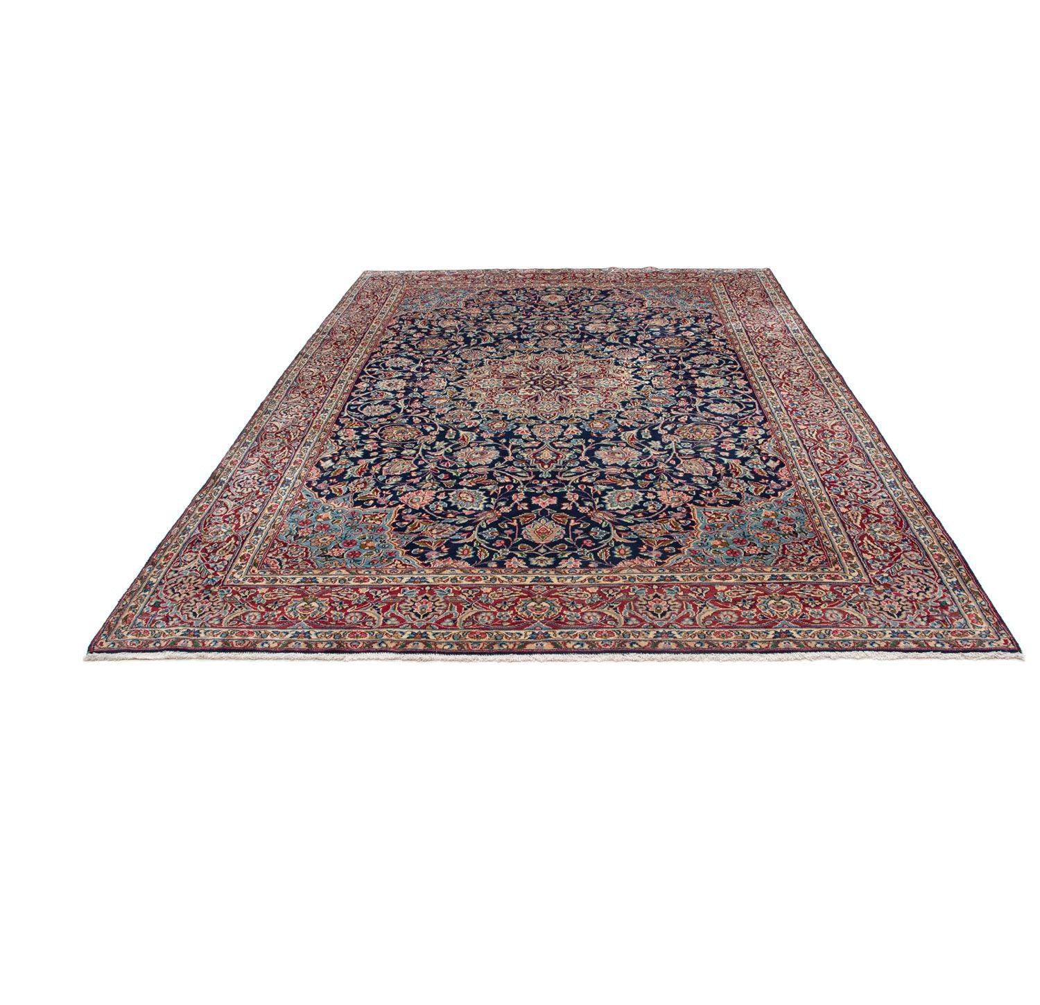 Alfombra persa - Real - 293 x 203 cm - azul oscuro