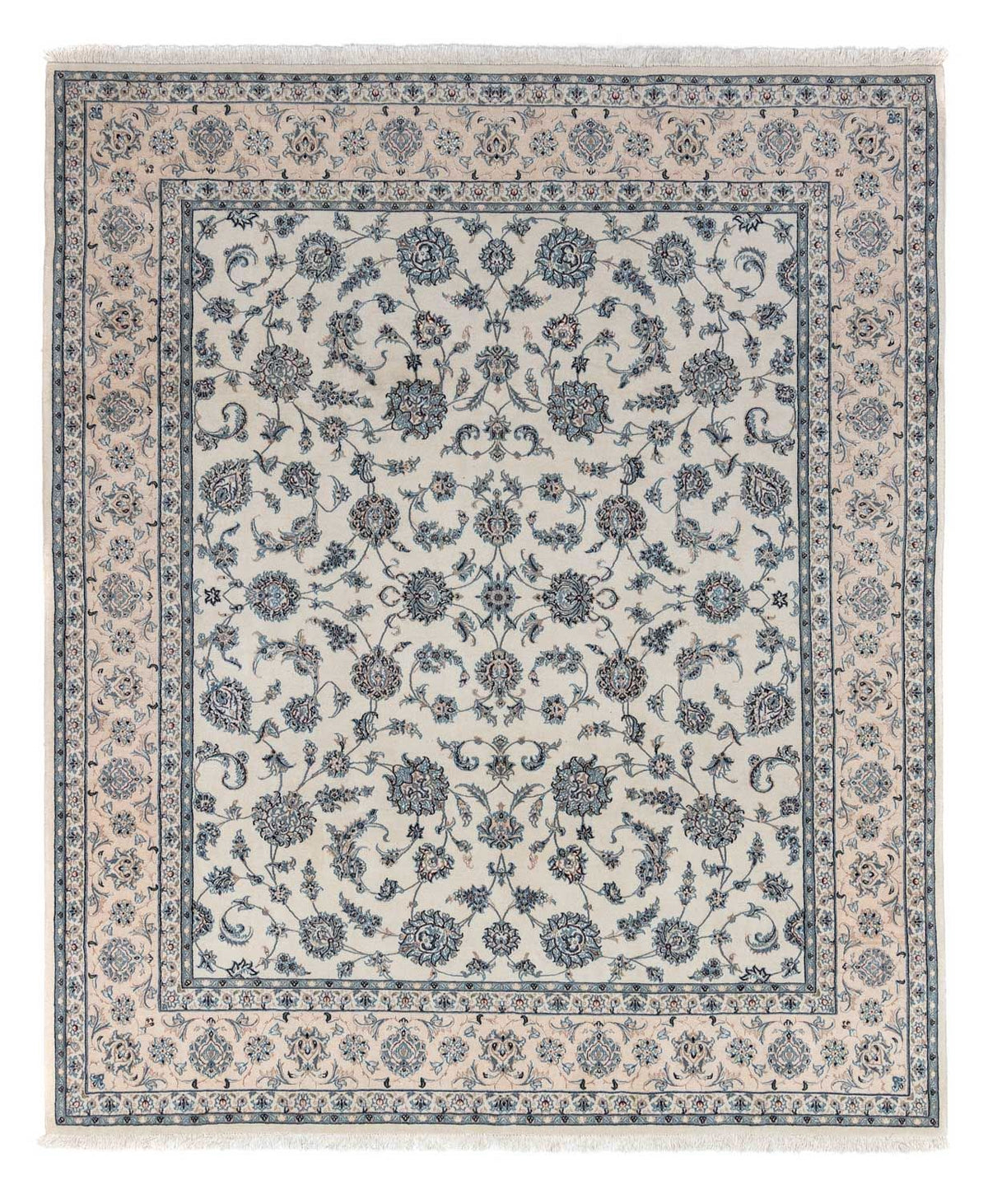Alfombra Persa - Nain - Prima - 303 x 250 cm - plata
