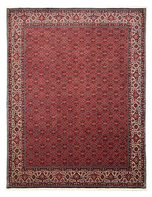 Alfombra persa - Bidjar - 296 x 250 cm - rojo oscuro