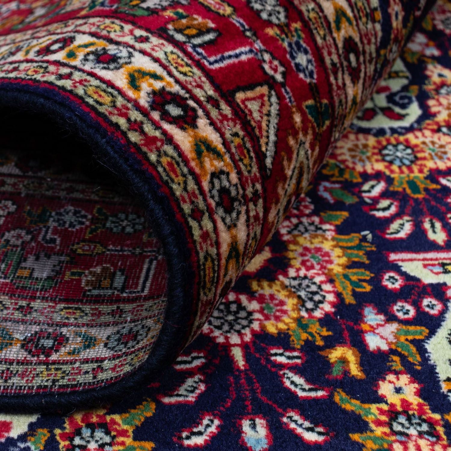 Alfombra Persa - Tabriz - Real - 300 x 198 cm - azul oscuro
