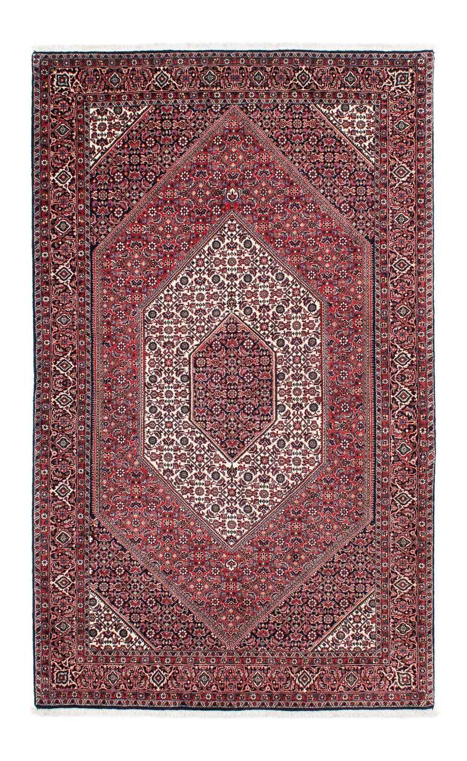 Alfombra persa - Bidjar - 215 x 132 cm - rojo claro