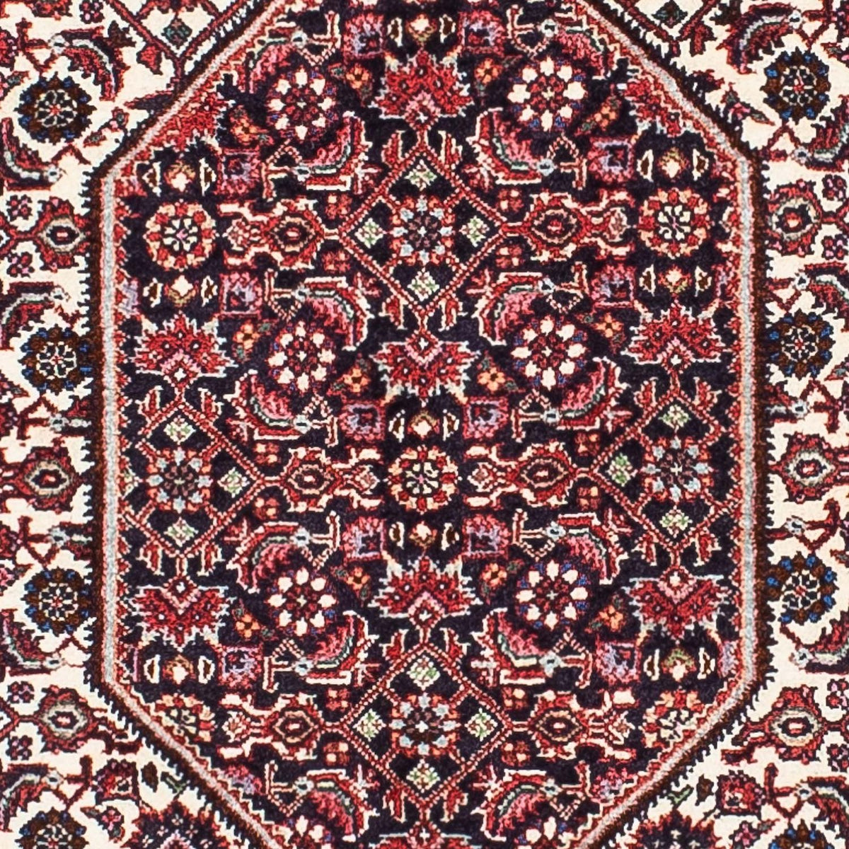 Alfombra persa - Bidjar - 215 x 132 cm - rojo claro