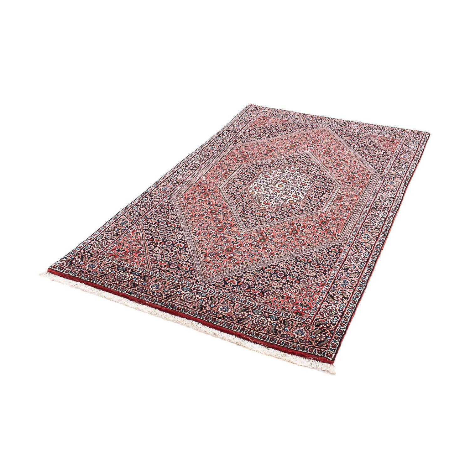 Alfombra persa - Bidjar - 190 x 111 cm - rojo claro