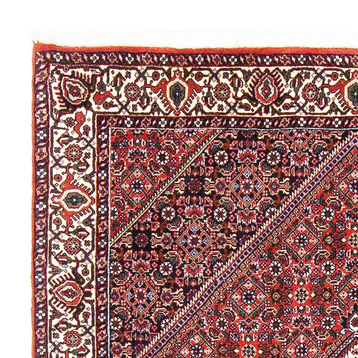 Alfombra persa - Bidjar - 180 x 112 cm - rojo