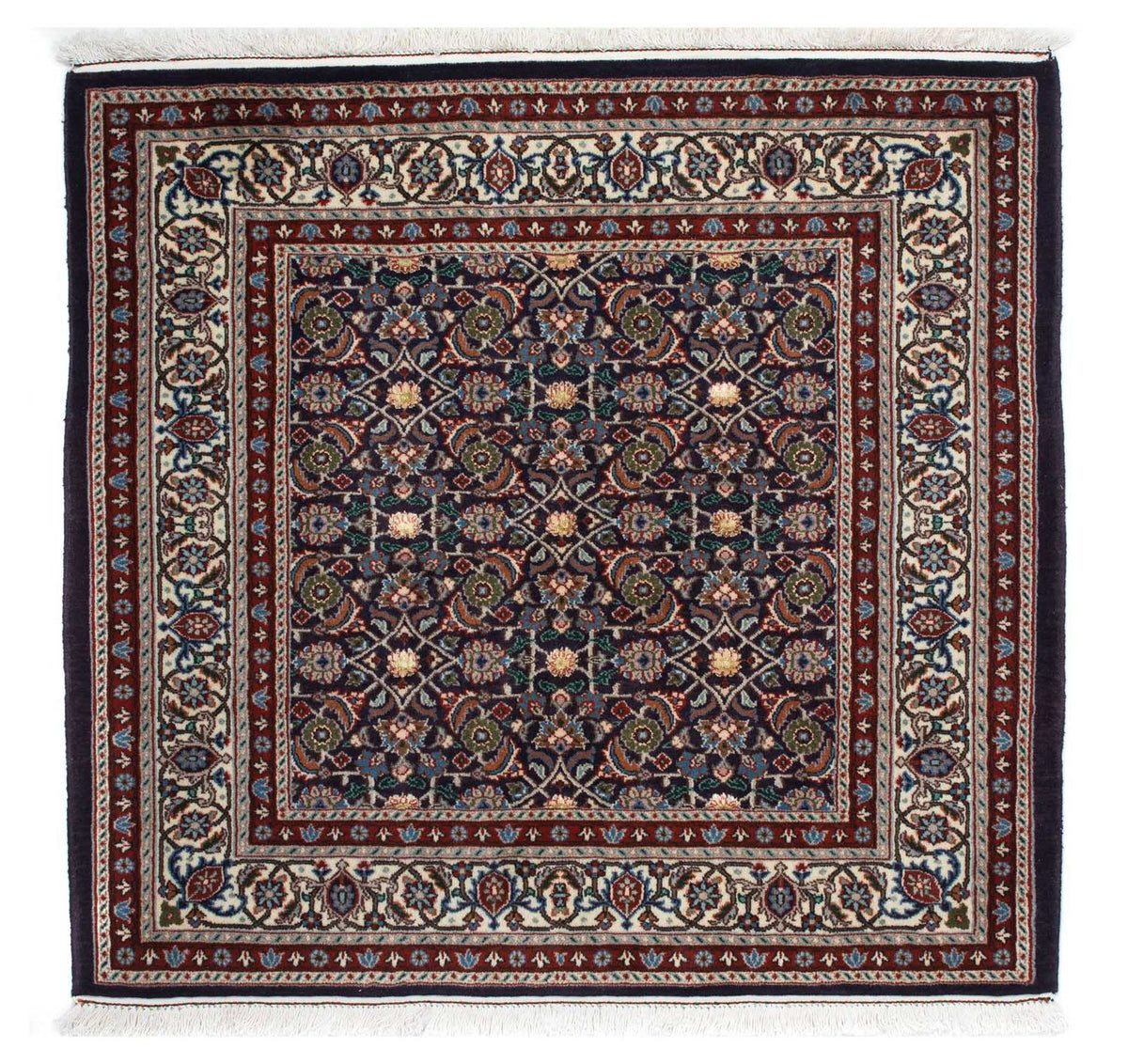 Alfombra persa - Clásica cuadrado  - 104 x 103 cm - azul oscuro