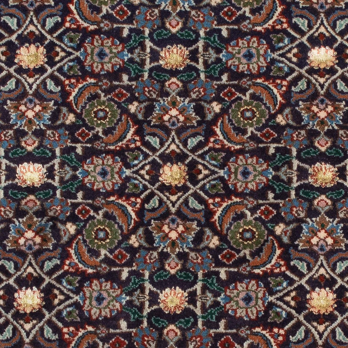 Alfombra persa - Clásica cuadrado  - 104 x 103 cm - azul oscuro