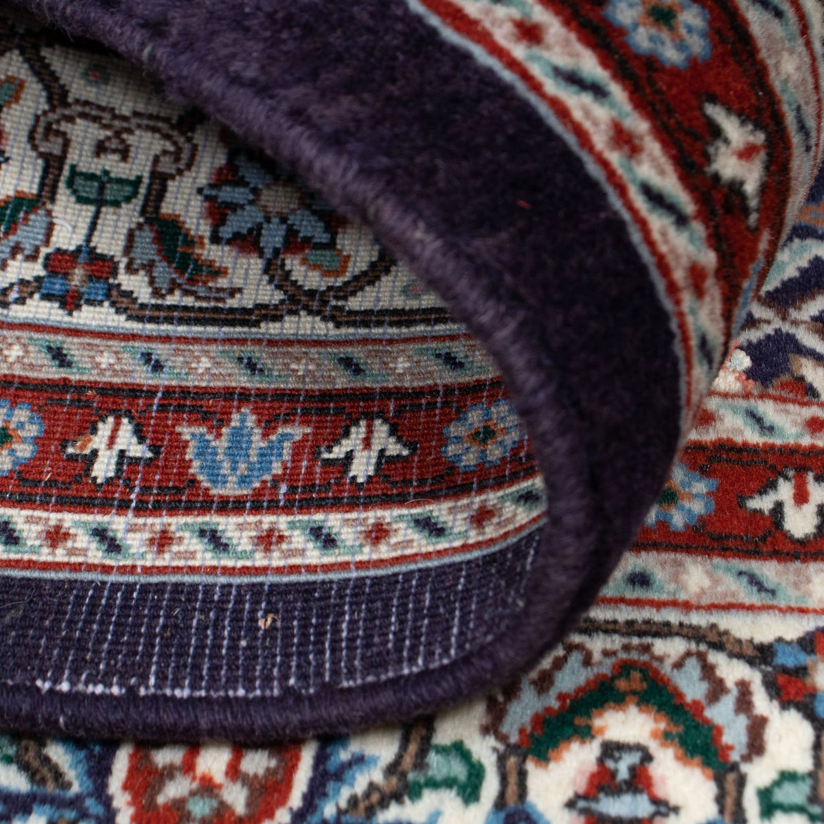 Alfombra persa - Clásica cuadrado  - 104 x 103 cm - azul oscuro