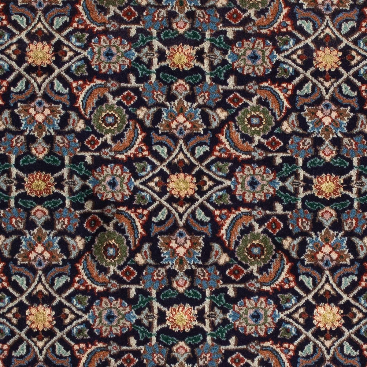 Alfombra persa - Clásica cuadrado  - 104 x 103 cm - azul oscuro