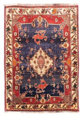 Alfombra persa - Nómada - 170 x 117 cm - azul oscuro