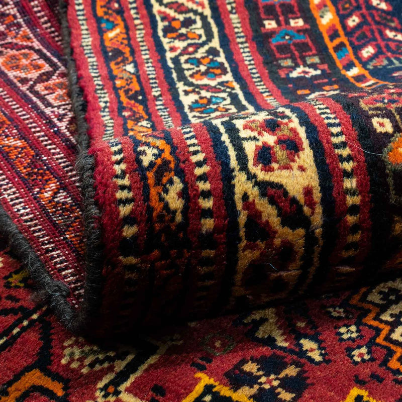 Alfombra persa - Nómada - 285 x 173 cm - rojo oscuro