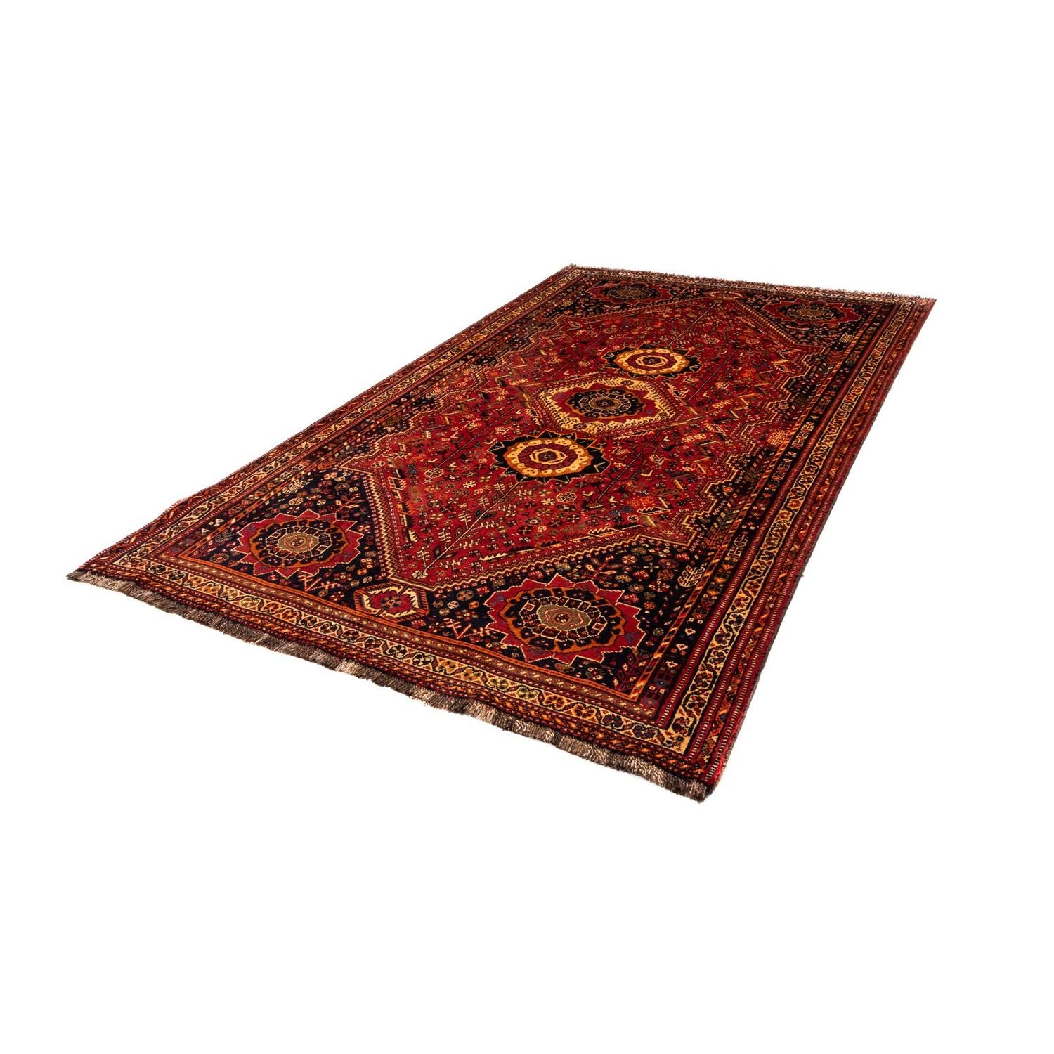 Alfombra persa - Nómada - 285 x 173 cm - rojo oscuro
