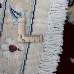 Alfombra persa - Nain redondo  - 245 x 245 cm - rojo oscuro