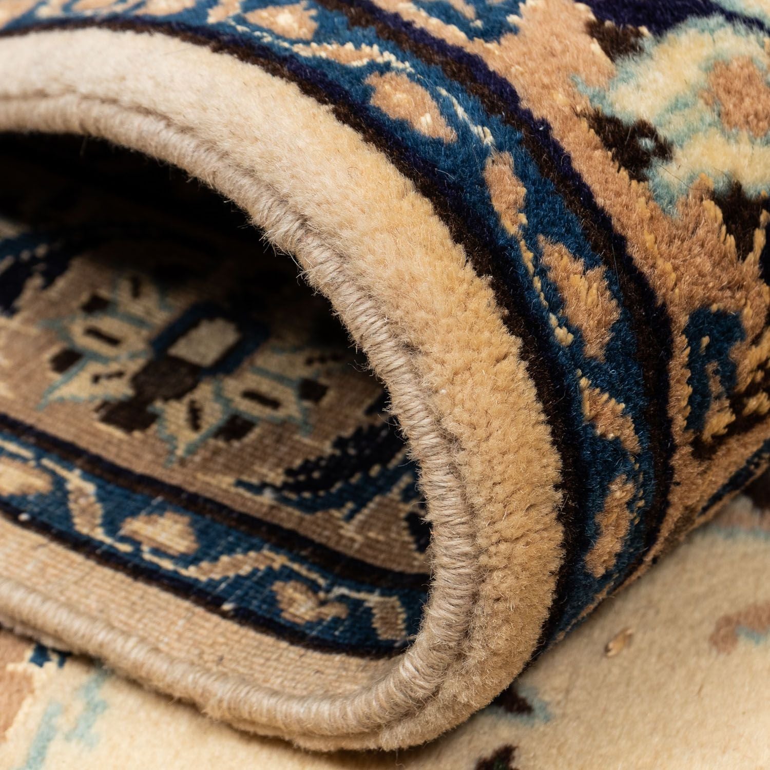 Alfombra Persa - Nain - Real - 350 x 246 cm - beige oscuro