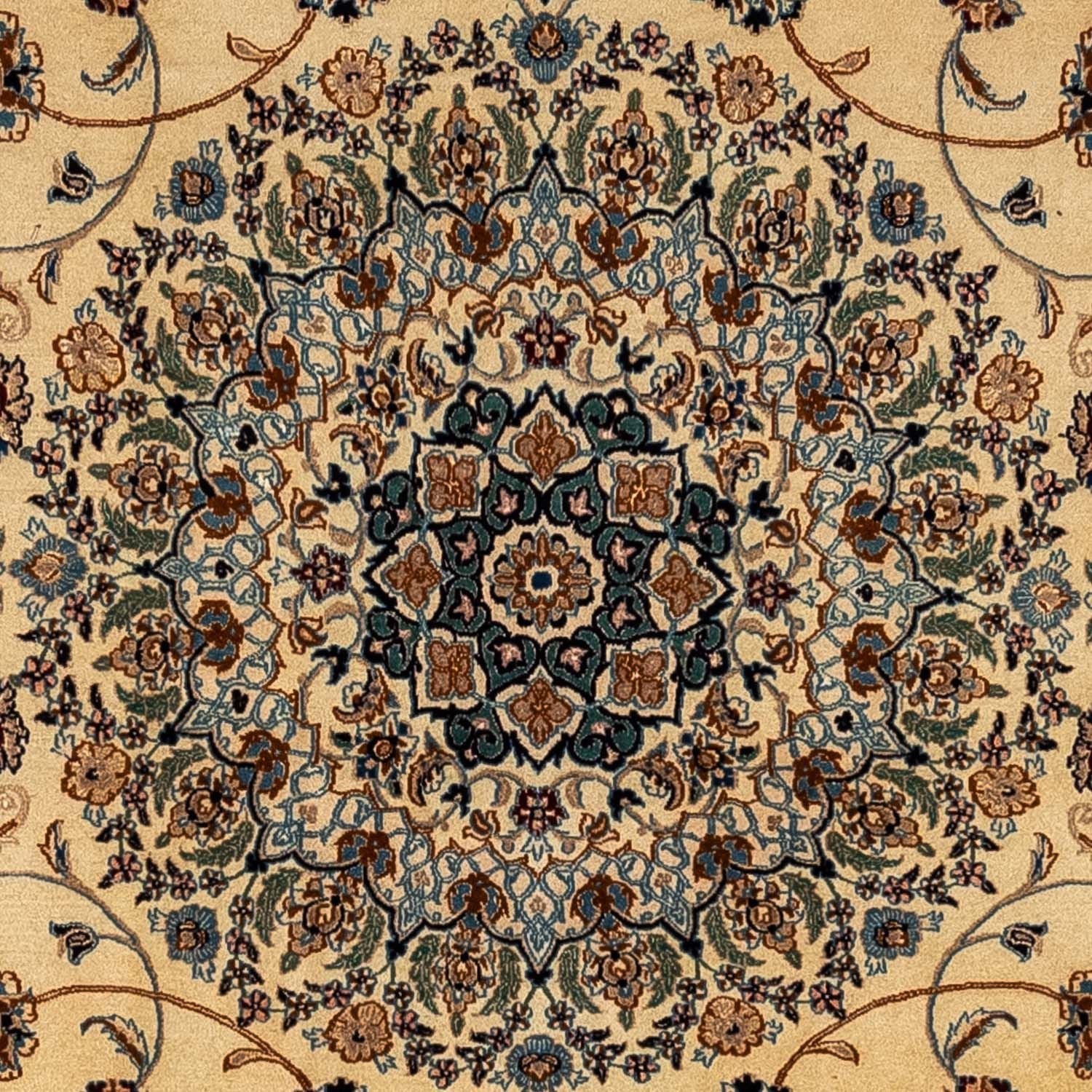 Alfombra Persa - Nain - Real - 337 x 250 cm - beige oscuro