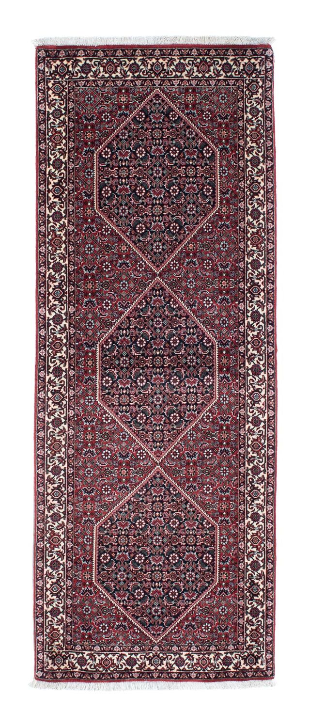 Alfombra de pasillo Alfombra persa - Bidjar - 198 x 73 cm - rojo