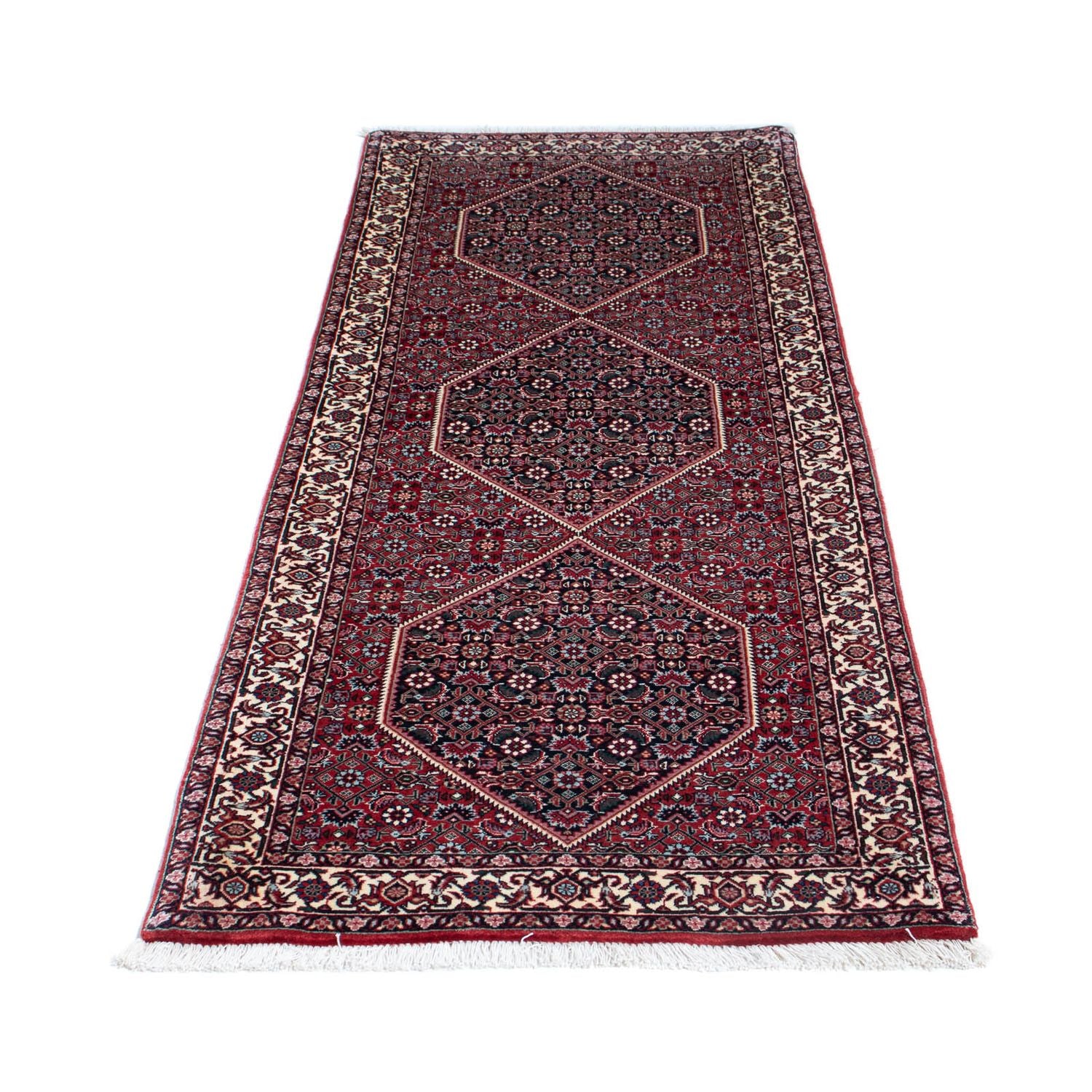Alfombra de pasillo Alfombra persa - Bidjar - 198 x 73 cm - rojo