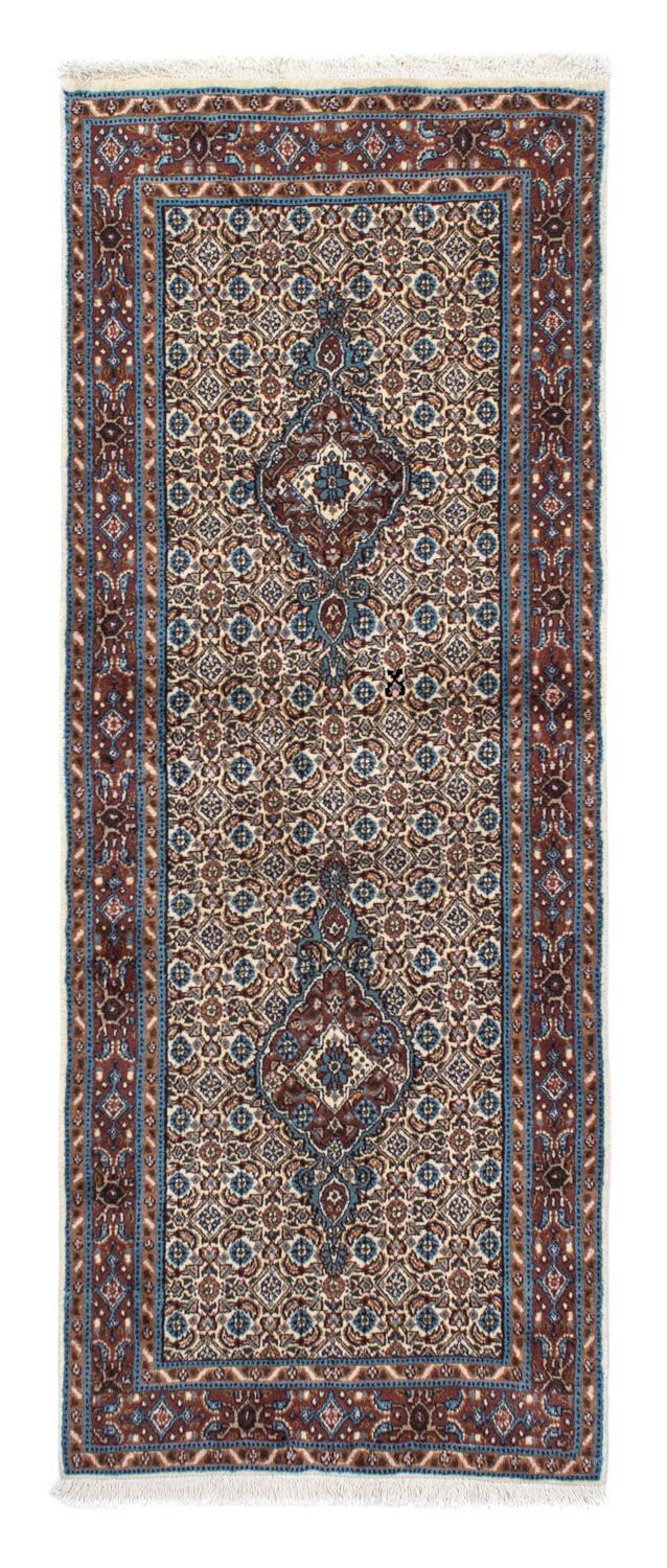 Alfombra de pasillo Alfombra persa - Clásica - 190 x 75 cm - beige