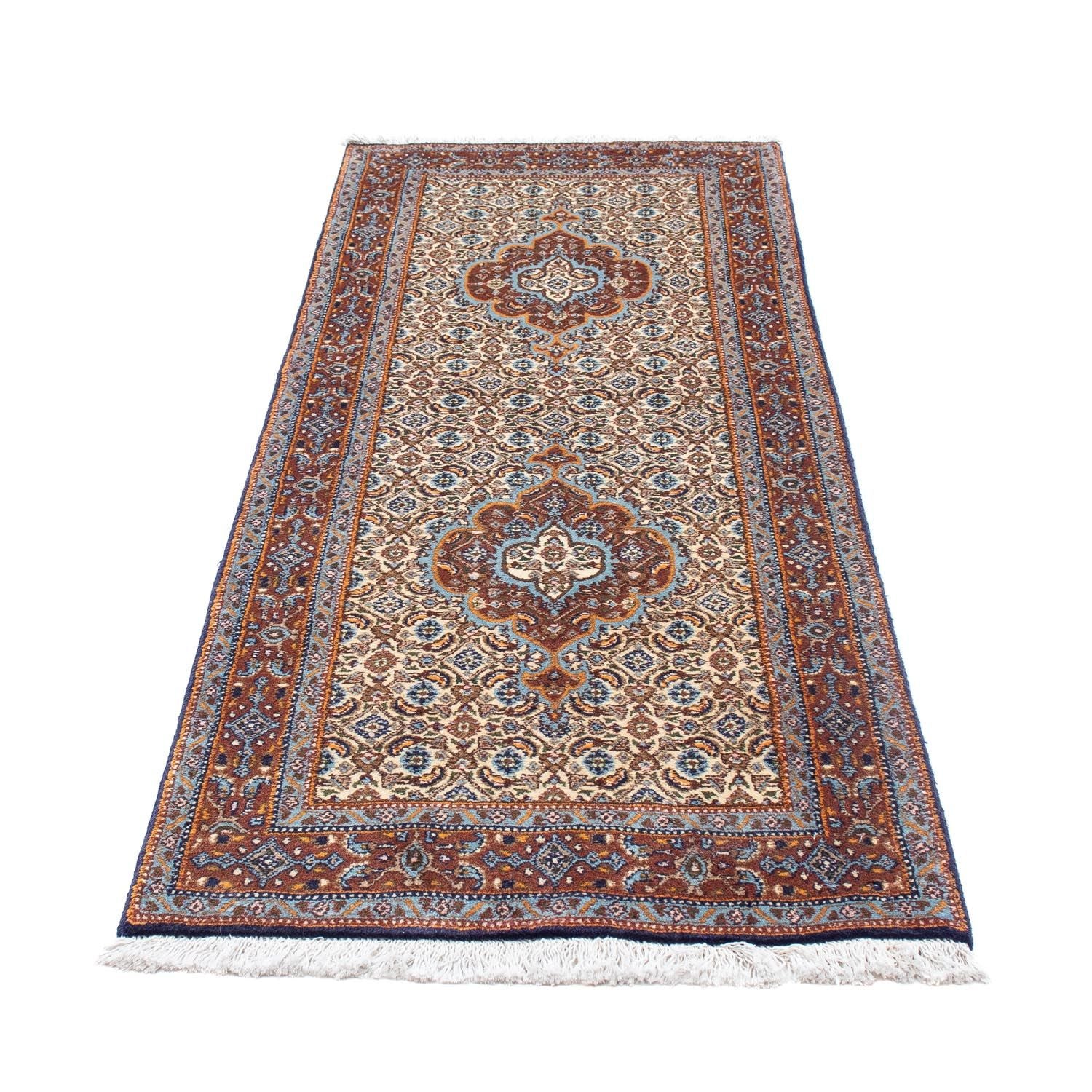 Alfombra de pasillo Alfombra persa - Clásica - 196 x 73 cm - beige