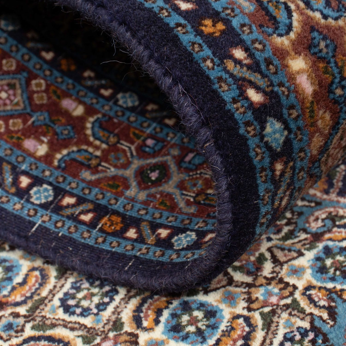 Alfombra de pasillo Alfombra persa - Clásica - 195 x 77 cm - azul oscuro