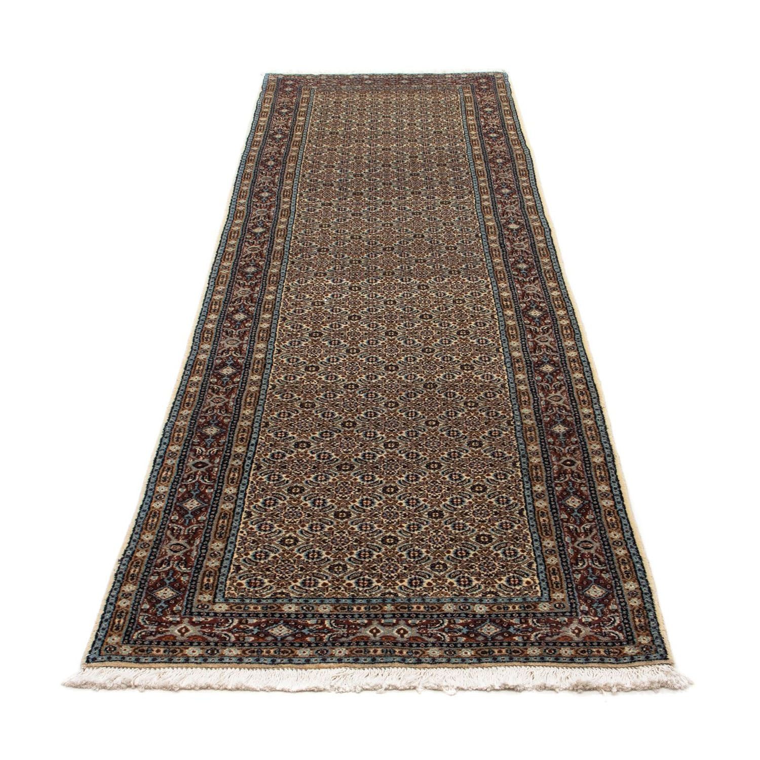 Alfombra de pasillo Alfombra persa - Clásica - 297 x 77 cm - beige