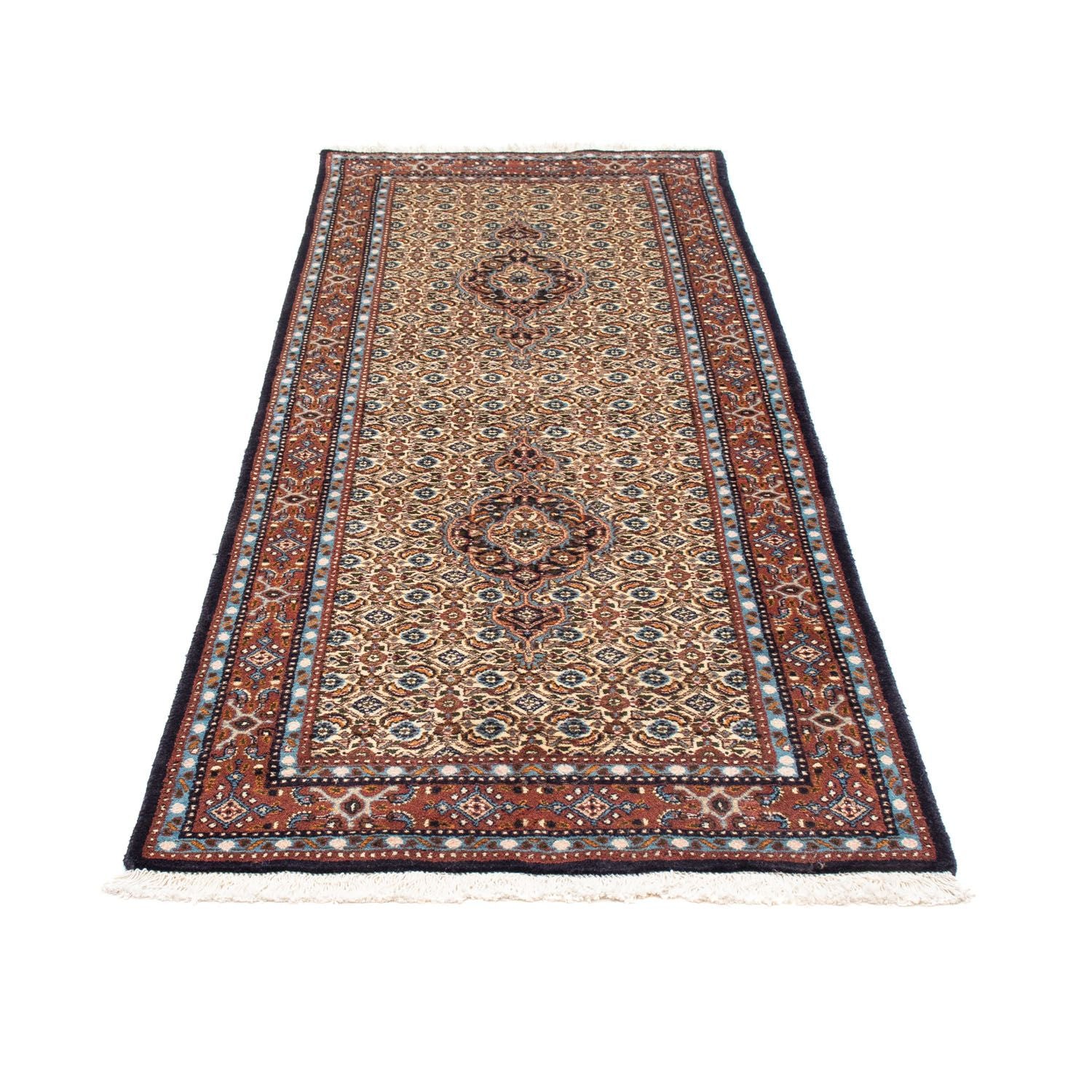 Alfombra de pasillo Alfombra persa - Clásica - 199 x 75 cm - beige
