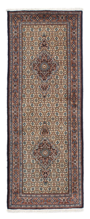 Alfombra de pasillo Alfombra persa - Clásica - 202 x 77 cm - beige